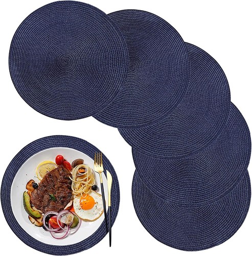 Inch round placemats set - 12.6,