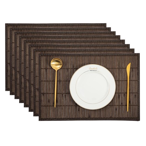 Placemats with fabric border - with,