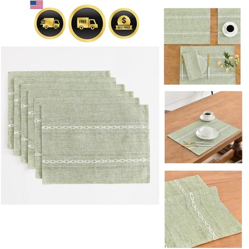 Boho chic hemstitch placemats - boho-chic,