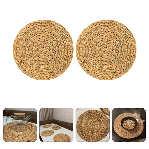 Pcs small wicker placemats - 2,