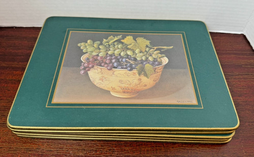 Vintage cork backed placemats - vintage,