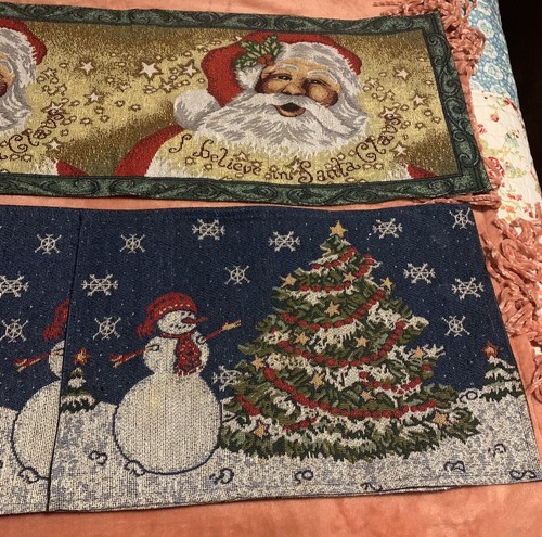 Christmas tapestry placemats - tapestry,