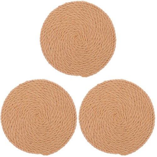 Pieces woven coaster dinner - 3,