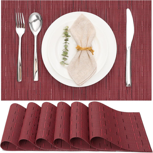 Table mats placemats set 6 - of,