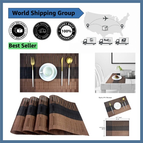 Elegant brown placemats - -, set