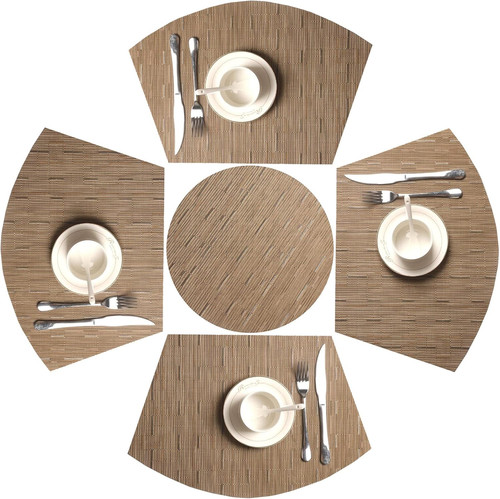 Pcs tan small round table - 5,