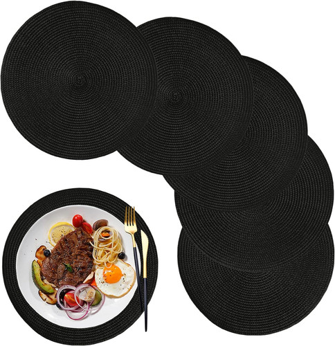 Round braided placemats - braided, of