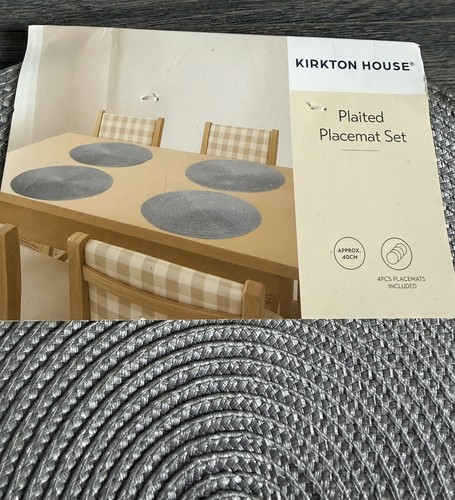 Set round woven placemats - of, 4