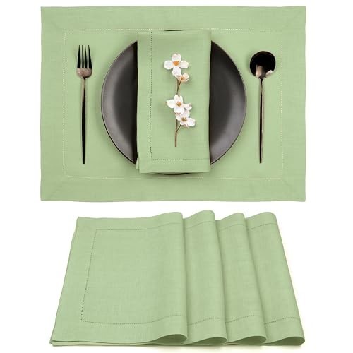 Set linen placemats - 4, placemats,